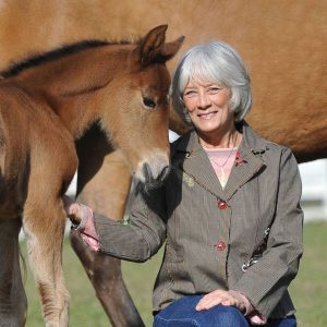 Judy Yancey with New Foal